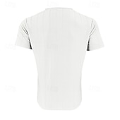 economico camicie casual da uomo-Per uomo Camicia Camicia Estiva Camicia casual Camicia da Spiaggia Camicia con Bottoni Nero Bianco Blu marino Kaki Grigio chiaro Manica Corta Semplice Scollo a V Vacanza Camicia hawaiana Abbigliamento