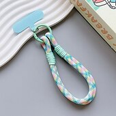 お買い得  その他のスマホケース-新しいクリエイティブなドーパミンカラーの電話ケースチェーン、ユニバーサルで多用途なバッグ、ハンドヘルドチェーン、耐久性があり持ち運びやすく、紛失防止の厚手の短いロープ