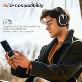 cheap TWS True Wireless Headphones-Hybrid Active Noise Cancelling Headphones Wireless Over Ear Bluetooth Headphones Foldable Wireless Headset 60H Playtime Hi-Res Audio Deep Bass Memory Foam Ear Cups Perfect for Travel &amp; Office