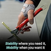 abordables Attelles et orthèses-Attelle de pouce CMC pour soulager les douleurs arthritiques, stabilisateur de pouce et support pour les douleurs articulaires liées à l&#039;arthrose, réglable et confortable, pour la main gauche, grande