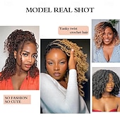 tanie Szydełkowe włosy-włosy szydełkowe yaki wstępnie zapętlone skręcane brązowe wiosenne mini włosy szydełkowe 8 cali 9 opakowań pasja twist z lokami syntetyczne przedłużki do włosów