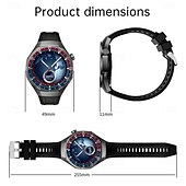 economico Smartwatch-Orologio intelligente C15Pro con schermo AMOLED HD da 1,52 pollici, tracker NFC, Bluetooth, chiamata, monitoraggio della salute