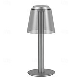 abordables lampe de chevet-Lampe de table sans fil en métal avec capteur tactile, lampe de bureau à LED, lampe à intensité variable en continu à 3 couleurs, veilleuse pour chambre d&#039;enfant, bureau et café