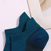 abordables Calcetines deportivos-1 Par Hombre Mujer calcetines de lana merino Calcetines para correr Mantiene abrigado Transpirable Anti ampollas Grueso Al aire libre tobillo Retazos Lana Merina Azul marinero Negro Blanco para Esqu