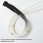 economico Capelli all&#039;uncinetto-Extension per dreadlock con clip, 24 pollici, dread con clip sfumate, fatte a mano, 3 pezzi di extension all&#039;uncinetto