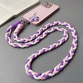 economico Lanyards e cinturini da polso per telefono-Nuovo cinturino da viaggio per alpinismo in corda intrecciata, alla moda e resistente, ideale per appendere il telefono cellulare a tracolla.