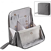cheap Jewelry &amp; Cosmetic Storage-Standing Makeup Bag, Waterproof Large Capacity Toiletry Bag with Compartments, Portable Travel Cosmetic Organizer, Multi-Purpose Pencil &amp; Makeup Storage Case