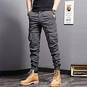 cheap Bottoms-Men&#039;s Cargo Pants Hiking Pants Trousers hiking trousers Outdoor Regular Fit Waterproof Windproof Quick Dry Lightweight Pants / Trousers Pocket Black Army Green Camping / Hiking Golf Running S M L XL