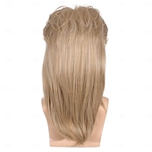 cheap Historical Wigs-Men&#039;s 70s 80s Mullet Style Blonde Hair Wig Glam Rock-Rocker Wig Perfect for Halloween Cosplay DIY Themed Costume Party