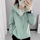 economico Giacche impermeabili-Per donna Giacca a Vento Giacca da escursionismo Impermeabile Esterno Impermeabile Antivento Abbigliamento da trekking Abbigliamento da trekking Primavera Autunno Top Campeggio / Escursionismo