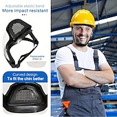cheap Camping Equipment-Full Face Protective Mask Adjustable Anti-fog Plastic Mask, Breathable Design, Suitable For Outdoor And Kitchen, Secure Closure - Ideal Gift For Family And Friends, Multifunctional Protective Mask