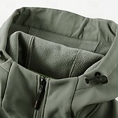 economico Fleece &amp; Giacche 3 in 1-Per uomo Giacca a Vento Giacca da escursionismo Giacca in pile da escursionismo Cotone Inverno All&#039;aperto Termico Antivento Giacche in pile Nero Giallo Verde militare Cachi Grigio