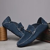 abordables Chaussures sans lacets &amp; mocassins-Mocassins en daim beige pour hommes avec boucle, légers et flexibles, parfaits pour une tenue de bureau décontractée, des soirées sociales et des journées de détente