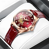 economico Orologi al quarzo-Orologio da donna in oro rosa, in acciaio inossidabile, con movimento al quarzo giapponese, semplice, impermeabile, luminoso.