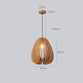 billige Pendellys-nicro ny ankomst nordisk stil nattlamper minimalistisk design økologisk kokong resirkulert hjemdekorasjon trelysekrone