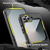 economico Cover Samsung-telefono Custodia Per Samsung Galaxy Z Flip 7 Z Flip 6 Copertura Posteriore Custodia ad adsorbimento magnetico con Supporto Resistente agli urti Retrò Cielo TPU PC Metallo