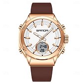 abordables Relojes digitales-Reloj electrónico Sanda 9103, nuevo, resistente al agua, con pantalla LED dual, multifuncional, para mujer.