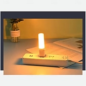 cheap Decorative Lights-4 Pcs simulation flame lamp candle lamp dynamic flame lamp bedside mini Usb atmosphere lamp small night lamp Halloween Christmas decoration lights