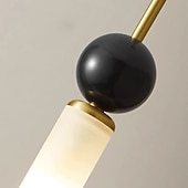 Χαμηλού Κόστους Σχεδίαση Κυλίνδρου-Κρεμαστό φωτιστικό από φυσικό/μαύρο μάρμαρο από ορείχαλκο ρυθμιζόμενο κρεμαστό φωτιστικό από σύρμα μοντέρνο μινιμαλιστικό φωτιστικό από ορείχαλκο με σώμα, ψηλή οροφή για υπνοδωμάτιο και σαλόνι