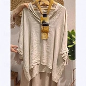 economico Camicie-Per donna Blusa Tinta unica Elegante Casual Mezza Manica Scollo a V Top Regolari Quotidiano Ferie Nero Bianco Giallo Blu marino Arancione Estate Autunno