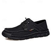 abordables sandales d&#039;extérieur-Baskets d&#039;extérieur pour hommes en cuir marron avec tige en mesh, semelle intérieure coussinée et semelle en caoutchouc durable pour le sport, la randonnée et les aventures actives en plein air