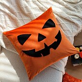 olcso Díszpárnahuzatok-1 db bársony párnahuzat, halloween négyzet alakú, hagyományos klasszikus