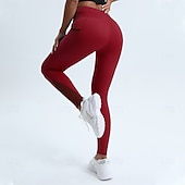 cheap Yoga Leggings &amp; Tights-Women&#039;s Running Tights Leggings Running Capri Leggings Patchwork with Phone Pocket 3/4 Tights Sports &amp; Outdoor Athletic Spandex Breathable Sweat wicking Fitness Gym Workout Running Sportswear