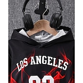 cheap Boy&#039;s 3D Vision &amp; Geometry-Boys&#039; 3D Graphic Letter Hoodie &amp; Sweatpants Set Sports Suit Tracksuits Long Sleeve Spring Fall Daily Basic Casual Kids 4-12 Years Hooded Outdoor Vacation Sports Tailored Fit
