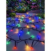 Недорогие LED ленты-15 м Гирлянды 800 светодиоды EL 5мм 1 монтажный кронштейн 1шт Разные цвета Креативные гирлянды Праздничные огни На открытом воздухе Праздник Свадьба 24 V