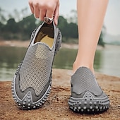 billige Sneakers til herrer-Brune sportsandaler for menn med pustende nettingoverdel og sklisikker såle for strand og fotturer