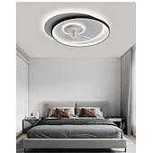 preiswerte Deckenventilator-Leuchten-neuer moderner minimalistischer ultradünner Deckenventilator mit integrierter LED-Beleuchtung, ideal für Schlafzimmer &amp; Studie