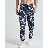 preiswerte Sweatpants-Herren Sporthose Jogginghose Hose Tasche Kordelzug Elastischer Bund Tarnung Komfort Sport im Freien Täglich Mode Lässig Rosa Rote Mikroelastisch