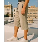levne Běžecké kalhoty a legíny-Pánské Běžecké kalhoty Capri Koşu Pantolonları Elastický pas Capri kalhoty Sporty a outdoor Ležérní Lehká váha Prodyšné Tenis Běhání Běh Běžný sportovní oblečení Sportovní oděvy Jednobarevné Čern