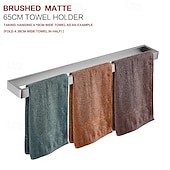 cheap Towel Bars-Towel Bar Towel Rack 304 Stainless Steel Wall Mounted Bathroom Hardware Towel Holder for Bath Towels, Rustproof Towel Rail for Kitchen, Shower, Hotel Use, Heavy Duty Polished Finish