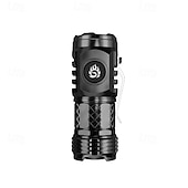 cheap Flashlights-Three-Eyed Monster Mini Flash Super Power Flashlight, German Thumb Sized Flashlight, 3 Eyed Monster Mini Flashlight, Outdoor Small High Lumen Rechargeable Waterproof Pocket Flashlight
