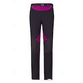 cheap Bottoms-Women's Outdoor Pants Hiking Pants Trousers Patchwork Autumn / Fall Outdoor Regular Fit Waterproof Windproof Lightweight Bottoms Elastic Waist Purple Camping / Hiking / Caving Running S M L XL XXL