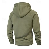 abordables Sudadera Táctica-Hombre Sudadera Sudadera con capucha y cremallera de un cuarto Sudadera con capucha de lana Sudadera táctica con capucha Negro Verde Ejército Burdeos Azul Marino Azul Piscina Con Capucha Plano