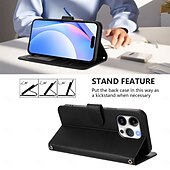 levne Pouzdra pro iPhone-telefon Carcasă Pro Samsung Galaxy iPhone 16 Pro Max Plus iPhone 16 iPhone 16 Plus iPhone 16 Pro Max iPhone 15 iPhone 15 Pro Max iPhone 15 14 Pro Max Plus Pouzdro na peněženku se stojánkem Zip