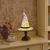 Недорогие Декоративные огни-1 шт. ретро смоляная шляпа ведьмы светильник уникальный ночной светильник для спальни прикроватный светильник атмосфера праздника Хэллоуин декоративный светильник usb-разъем