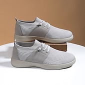 billige Sneakers til herrer-herre pustende strikkesko – myke og fleksible tursko for komfort og stil i daglige aktiviteter