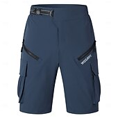 billiga Shorts, tights och byxor för män-WOSAWE Herr Dam Ensfärgat Cykelvägshorts Cykelbyxor Cykelshorts Cykel Shorts MTB-shorts Slapp form Bergscykling Vägcykling sporter Dragkedja fram Reflexremsa Bekväm Elastisk Mörkgrå Svart Kläder