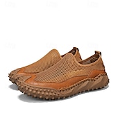 billige Sneakers til herrer-Brune sportsandaler for menn med pustende nettingoverdel og sklisikker såle for strand og fotturer