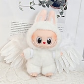 preiswerte Puppenbekleidungs- und Zubehörsets-Kleidungsset für 17cm Puppen ForLabubu Modekleidung Zubehör Outfit geeignet für 6,69 Zoll (17cm) Puppe weiche Baumwollkleidung Ersatz keine Puppe NUR Kleidung