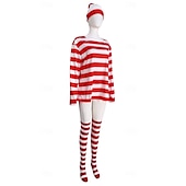 levne Dívčí kostýmy-Kde je Wally Kostým Postavy z pohádek Filmové kostýmy for Dámské Dívčí Děti Dospělé předvečer Všech svatých Výkon Vzdělávací převlékání Školní akce