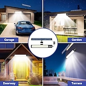 voordelige Wandverlichting buiten-316led buitenzonnestraatverlichting met 3 meter kabel, led split landschap patio tuinverlichting met afstandsbediening, camping buitenzonneschijnwerper, zonne-energie, USB-oplaadbaar, 1 stuk