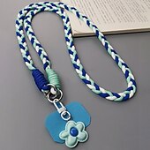 economico Lanyards e cinturini da polso per telefono-Nuovo cinturino da viaggio per alpinismo in corda intrecciata, alla moda e resistente, ideale per appendere il telefono cellulare a tracolla.