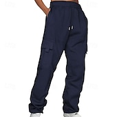 cheap Sweatpants-Men&#039;s Athletic Pants Sweatpants Trousers Pocket Drawstring Elastic Waist Plain Comfort Sports Outdoor Daily Fashion Casual Black Yellow Micro-elastic