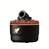 economico lampada da comodino-Umidificatore Cannon Blast - Diffusore ultrasonico silenzioso con 7 opzioni di colore, erogatore di vapore atomizzato per la casa &amp;umidificatore per camera da letto 110 V/220 V, capacità serbatoio