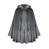 abordables Capas &amp; Capa-Medieval Traje de sudaderas con capucha Normal Moda Sin Cuello Adultos Adulto Capa Todas las Temporadas