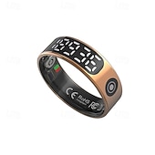 cheap Household Appliances-Stainless Steel Smart Ring with Digital Display - Pedometer Sleep and Swim Tracker Wireless Function IP68 Water Resistant Stylish Unisex Design Compact and Stylish Gift for Men and Women
